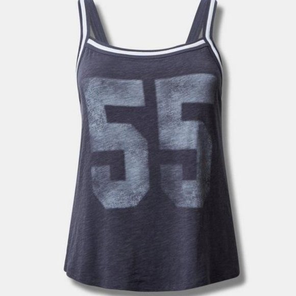 ❤️NWT VINTAGE TORRID VARSITY TANK - "55" GRAPHIC SUPER SOFT SLEEVELESS PLUS SIZE - Picture 6 of 11